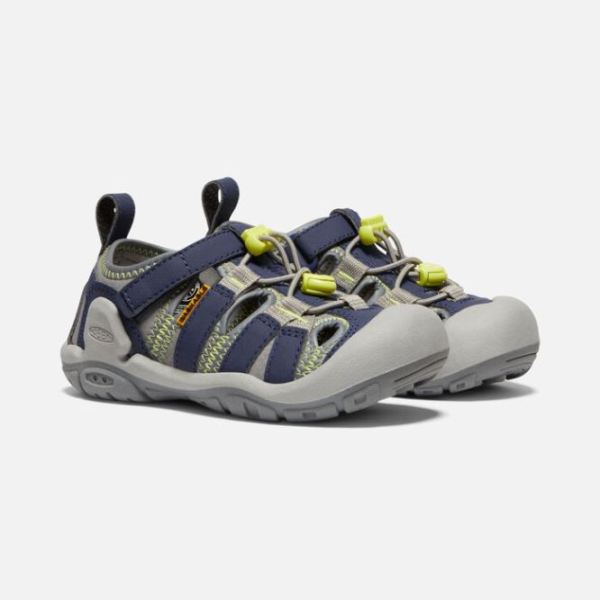 Keen | Little Kids' Knotch Creek Sandal-Steel Grey/Blue Depths