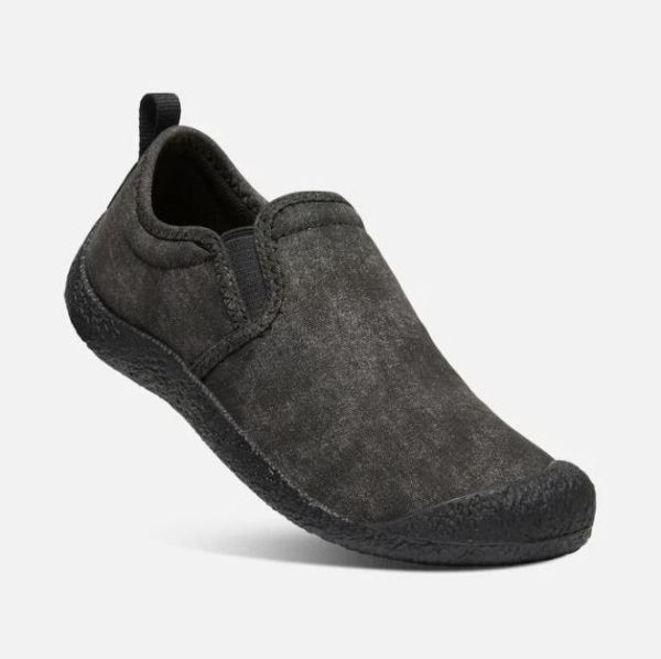 Keen | Women's Howser Canvas Slip-On-Black/Black