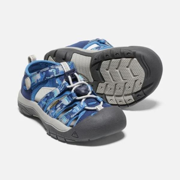 Keen | Little Kids' Newport H2-Camo/Bright Cobalt