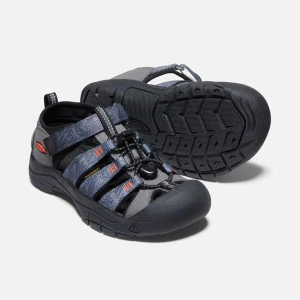 Keen | Big Kids' Newport H2-Steel Grey/Black