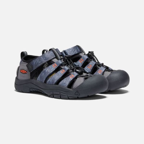 Keen | Big Kids' Newport H2-Steel Grey/Black