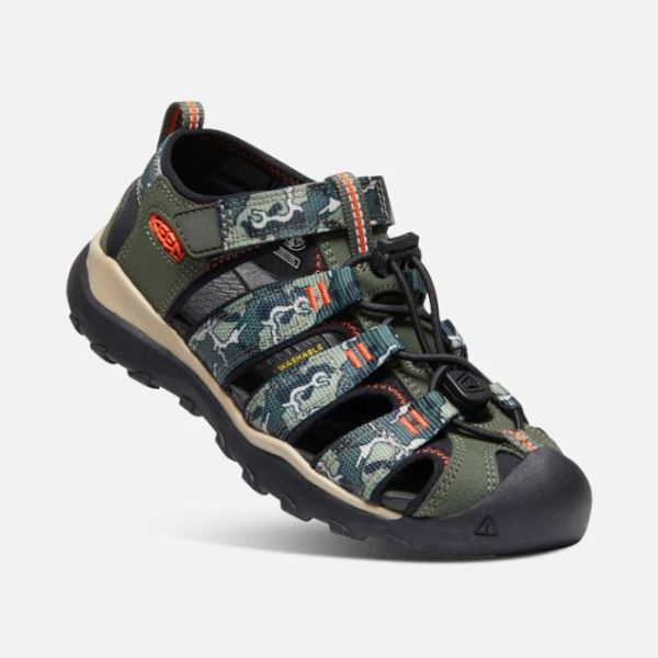 Keen | Big Kids' Newport Neo H2-Forest Night/Camo