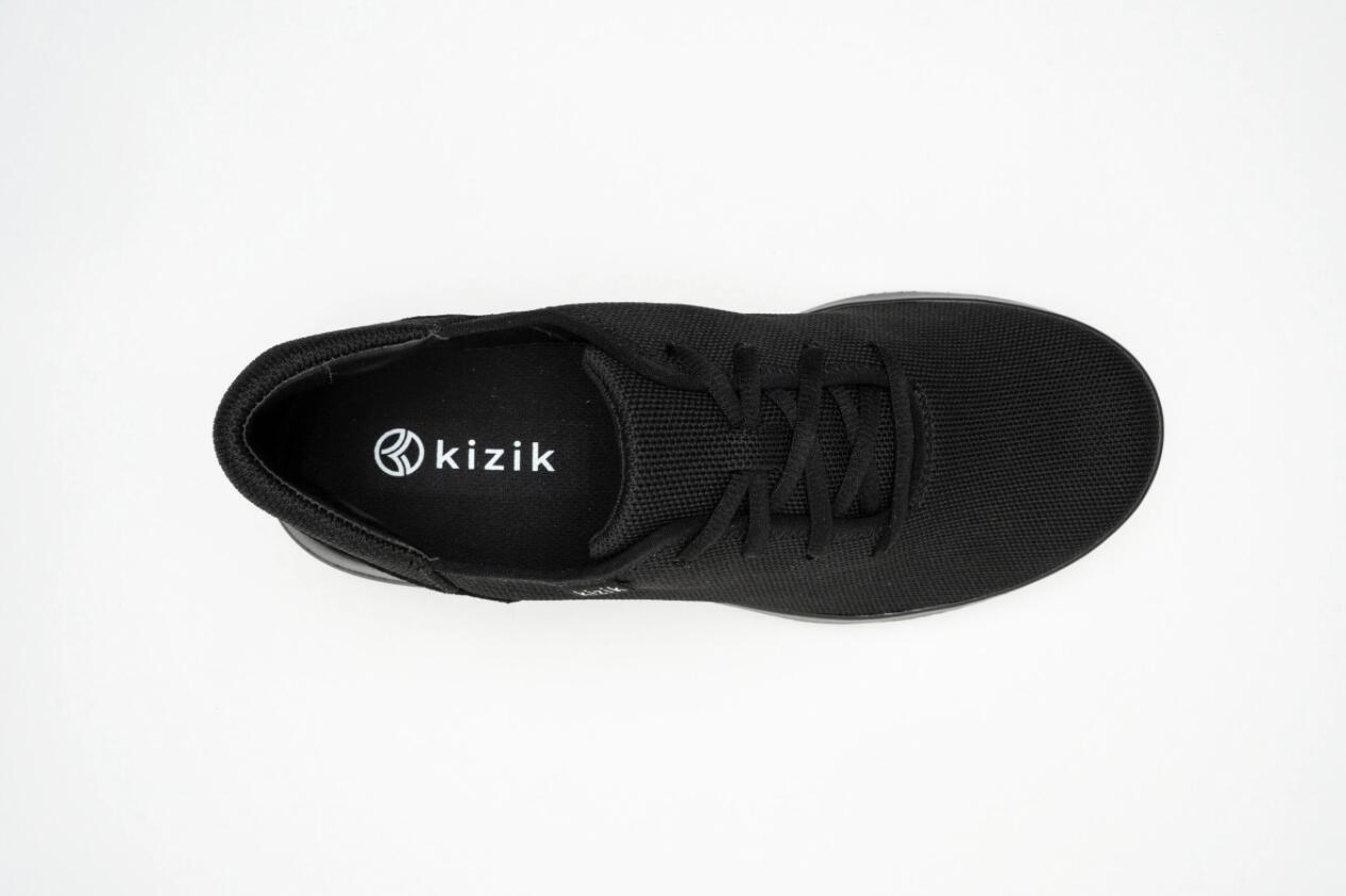 Kizik Men's Madrid Eco-Knit-Black (Black Outsole)