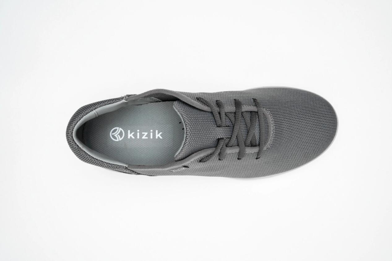Kizik Men's Madrid Eco-Knit-Light Grey (Grey Outsole)