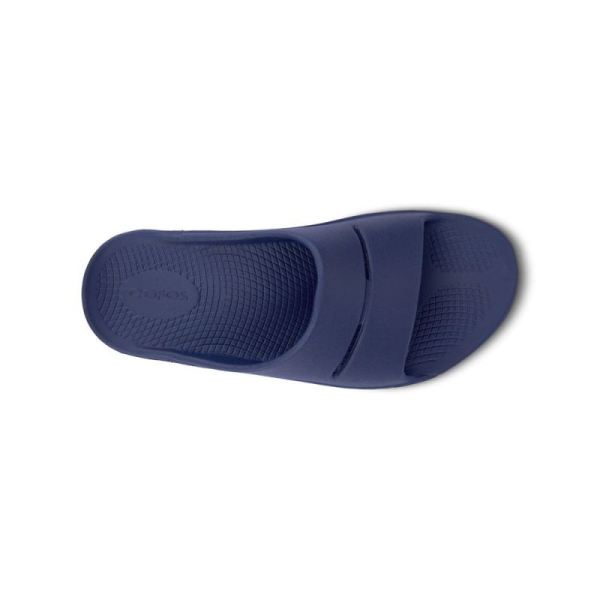 OOFOS WOMEN'S OOAHH SLIDE SANDAL - NAVY