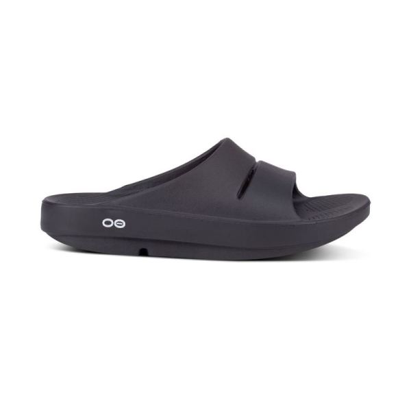 OOFOS WOMEN'S OOAHH SLIDE SANDAL - BLACK