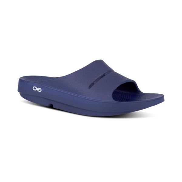 OOFOS MEN'S OOAHH SLIDE SANDAL - NAVY