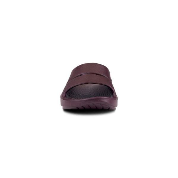 OOFOS MEN'S OOAHH SLIDE SANDAL - CABERNET