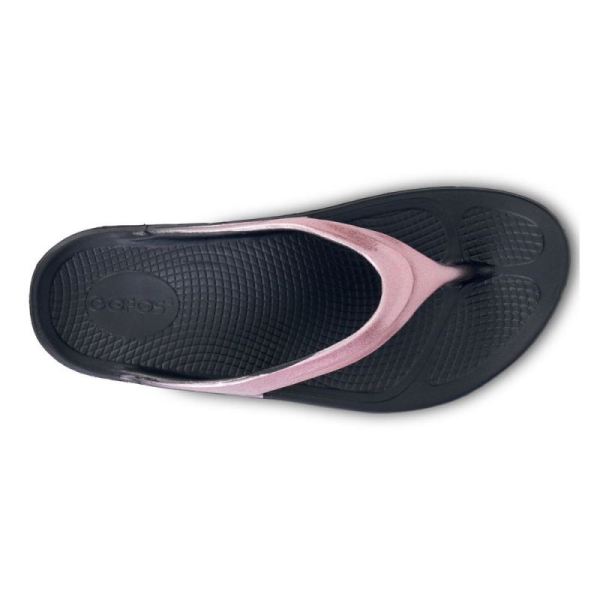 OOFOS WOMEN'S OOLALA LUXE SANDAL - ROSE SPARKLE