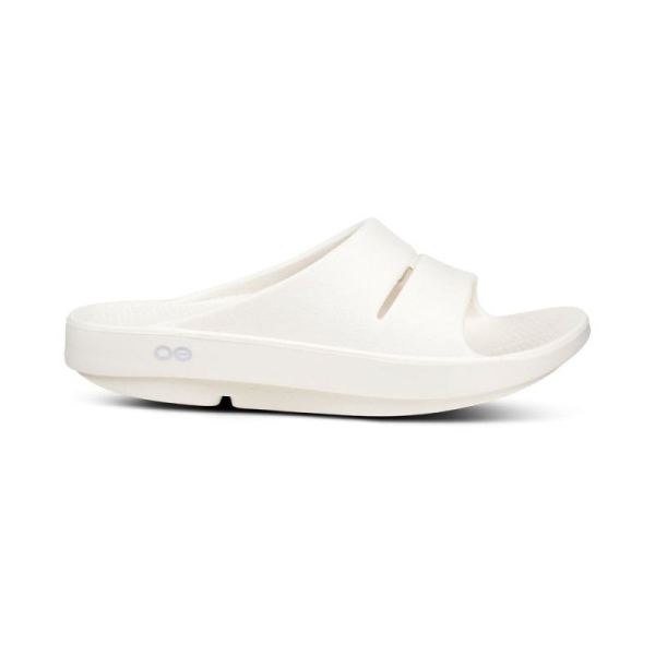 OOFOS WOMEN'S OOAHH SLIDE SANDAL - EGGNOG