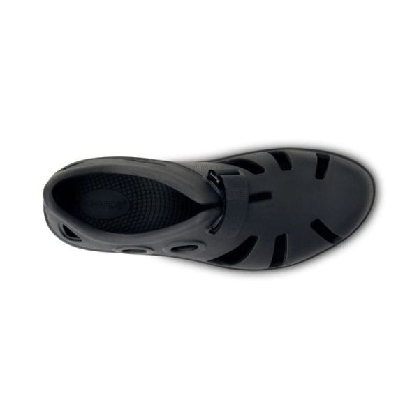 OOFOS WOMEN'S OOCANDOO SANDAL - BLACK