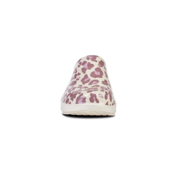 OOFOS WOMEN'S OOCLOOG LIMITED EDITION CLOG - ROSE LEOPARD