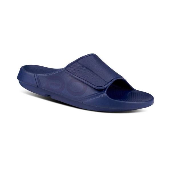 OOFOS MEN'S OOAHH SPORT FLEX SANDAL - NAVY