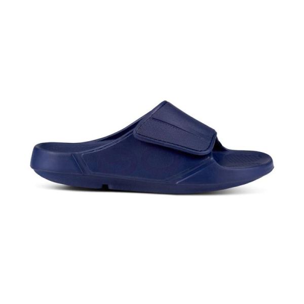 OOFOS MEN'S OOAHH SPORT FLEX SANDAL - NAVY