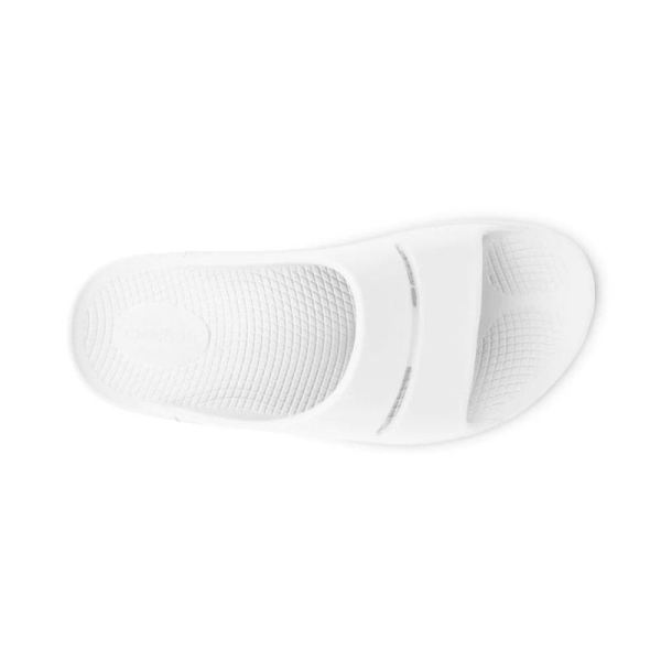 OOFOS MEN'S OOAHH SLIDE SANDAL - WHITE