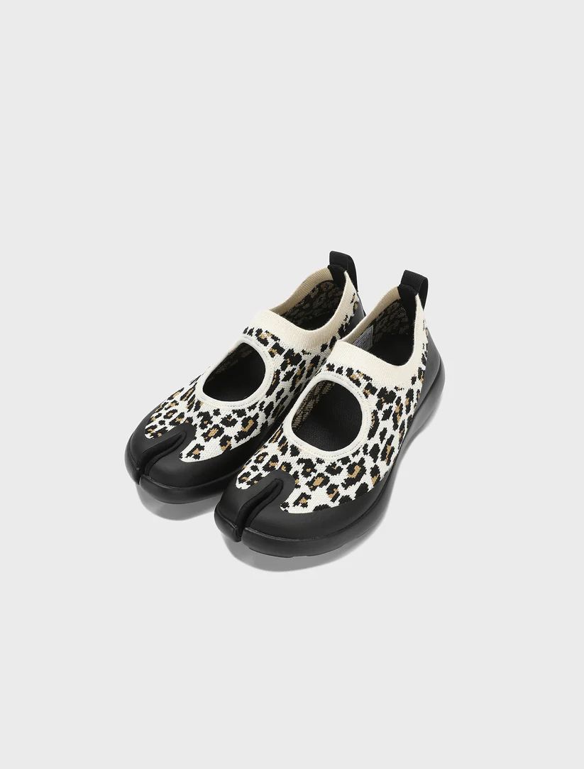 Free Shipping | Tabi Sandal Men - White Leopard