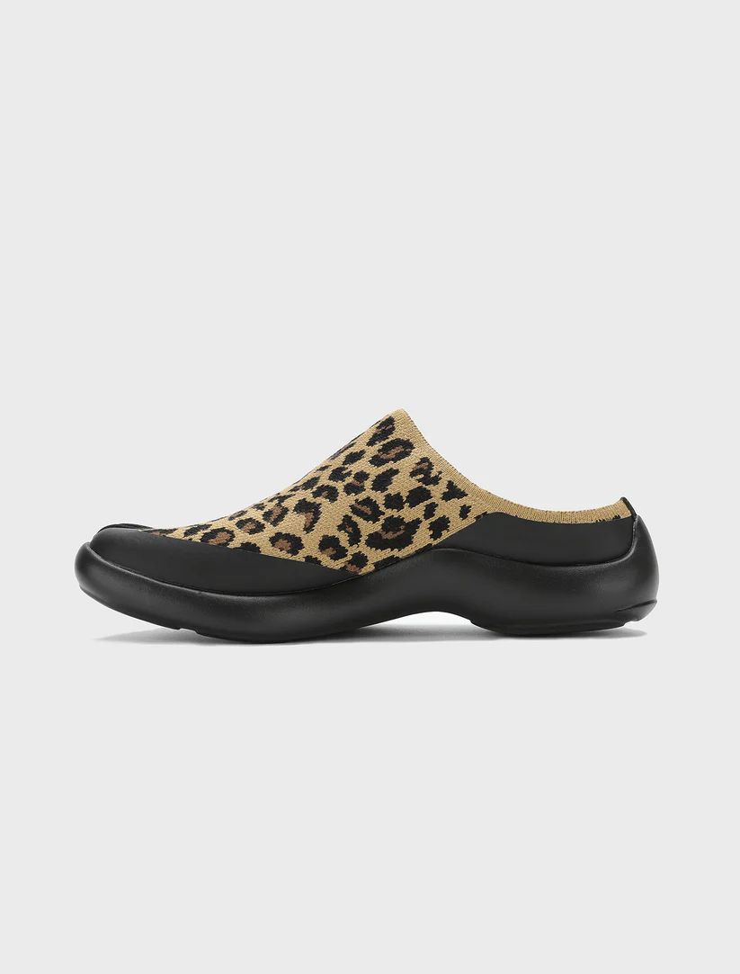 Free Shipping | Tabi Mules Men - Brown Leopard
