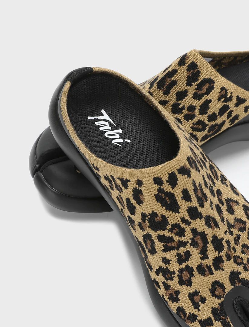 Free Shipping | Tabi Mules Women - Brown Leopard