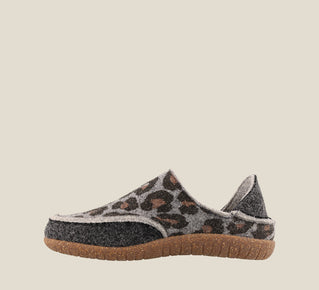 Taos | Women's Convertawool-Charcoal Leopard Wool